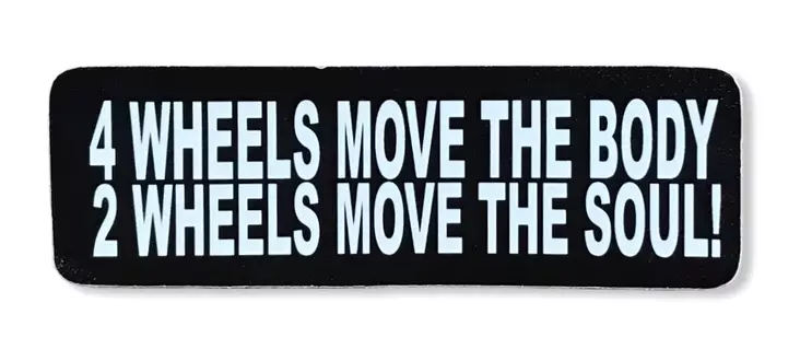 Kypärätarra,4 Wheels Move The Body - Tarrat - TAR270 - 1