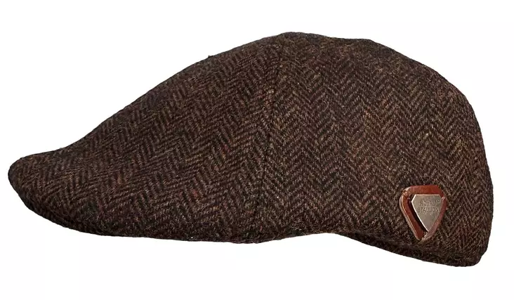 Lätsä Ruskea tweed - Flat Capit - LC820 - 1