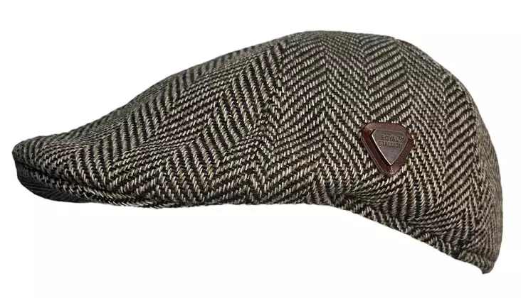 Lätsä Tweed ruskea/beige - Flat Capit - LC800 - 1