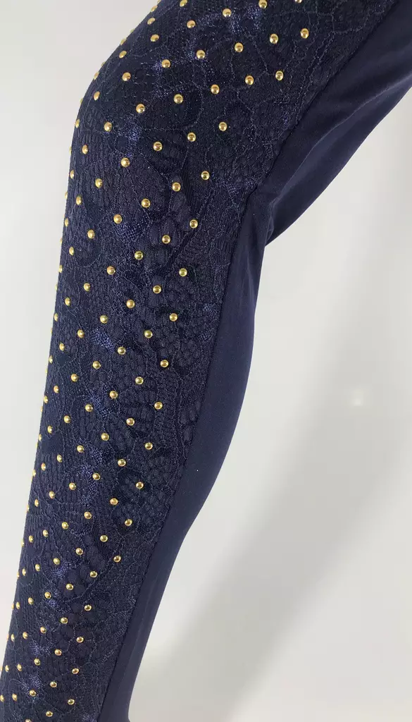 Leggingsit sin pitsi/kulta niitti reiluk - Leggingsit - LEG530 - 1