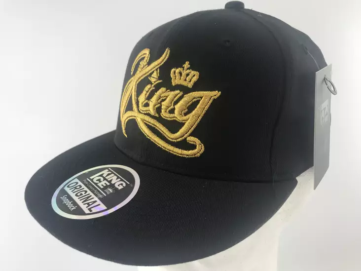 Lippis KING kulta broderaus musta lippis - Lippikset - LC530 - 1