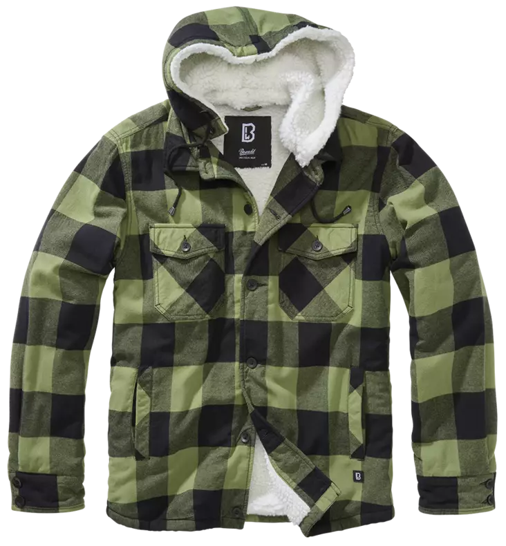 Lumberjacket huppu olive/musta - Kangastakit - T530 - 4