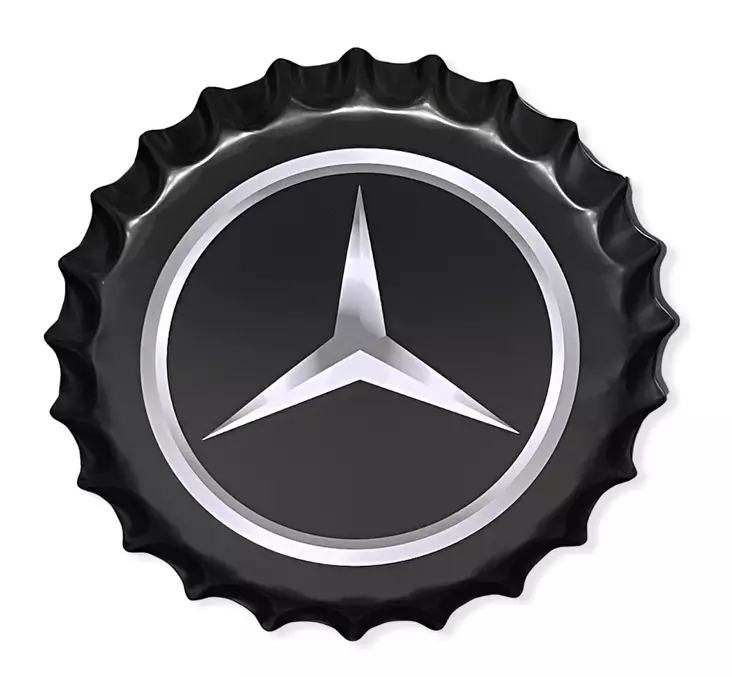 Mercedes Benz -korkki/tarjotin - Taulut, kehykset - PELT110 - 1