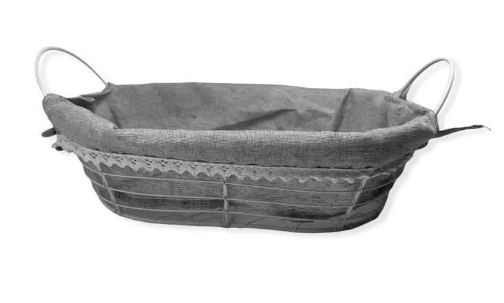 Metallinen tarjoilukori, valkoinen - Korit ja tarjottimet, sisustuslaatikot - PRT1120 - 1