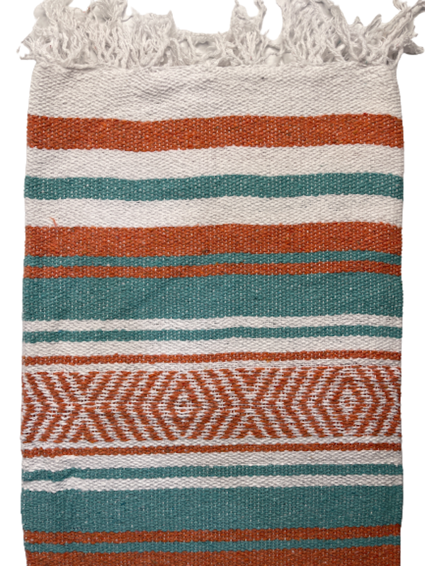 Mexico viltti Mint/Orange/White - Kodin tekstiilit - MEX40 - 1