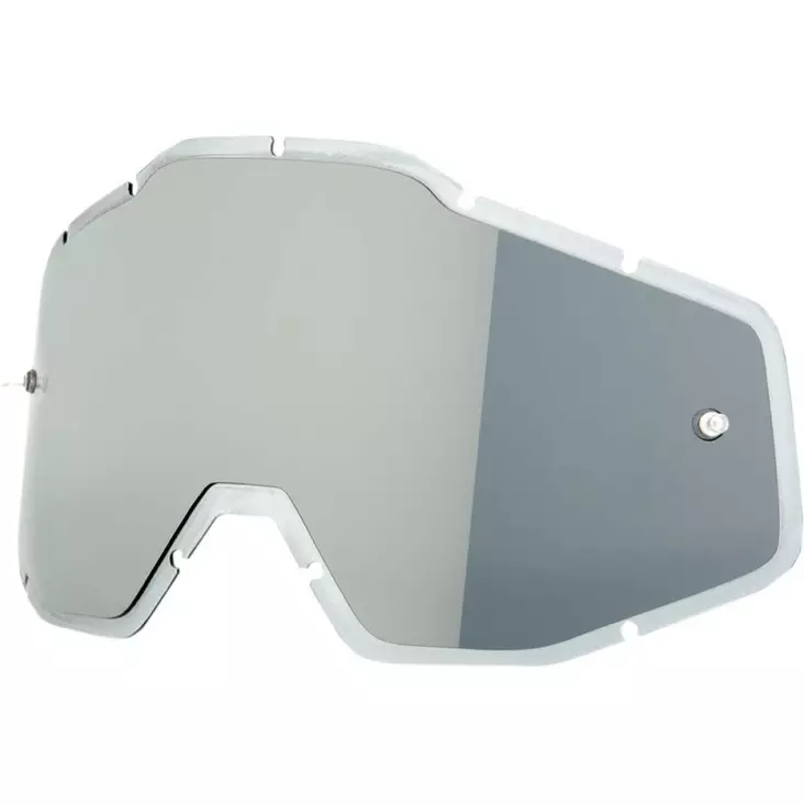 MIRROR SILVER FLASH/SMOKE ANTI-FOG INJECTED REPLACEMENT LENS FOR 100% GOGGLES - Ajolasien tarvikkeet - 26020790 - 1