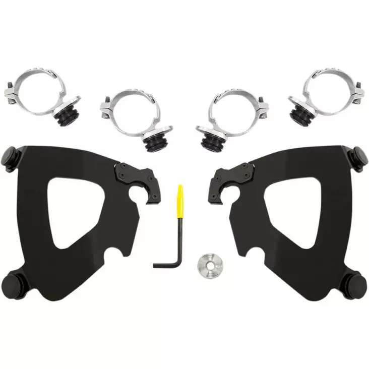 MOUNTING KIT TRIGGER-LOCK GAUNTLET-FAIRING BLACK - Tuulilasit ja etumaskit - 23200180 - 1