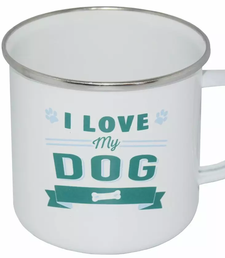 Muki i love DOG emalimuki 10x9cm - Astiat - 89040 - 1
