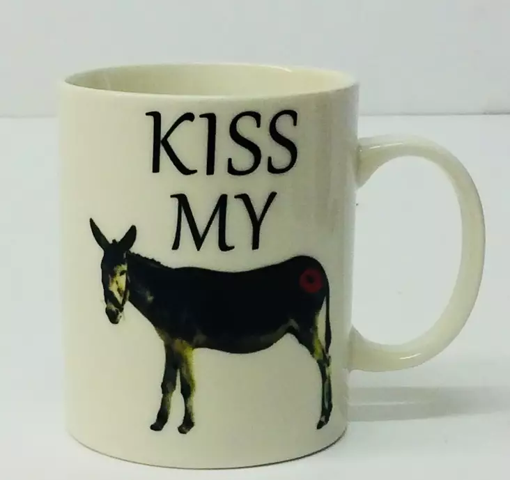 Muki, Kiss my..., valkoinen - Astiat - LKM180 - 1