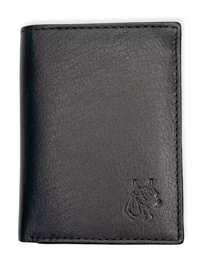 Nahkalompakko RFID-suojattu, musta - Lompakot ja rahakukkarot - KN440 - 1