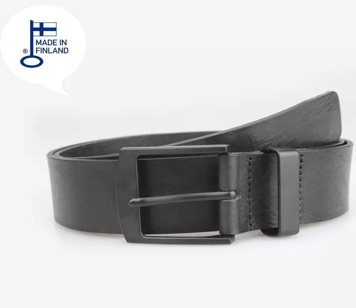 Nahkavyö musta farkkuvyö 40mm - Nahkavyöt - KV210 - 1