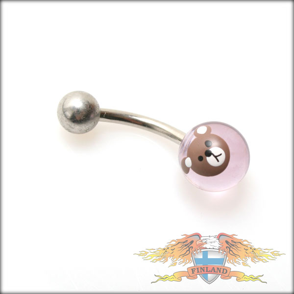 Napakoru, nallen pää, v.punainen - Napakorut - NAP70 - 1