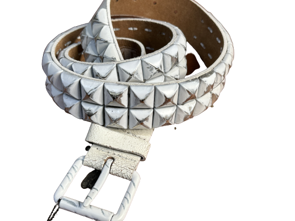 Niittivyö Valkoinen kulutettu pyramidi - Niittivyöt - KV220 - 1