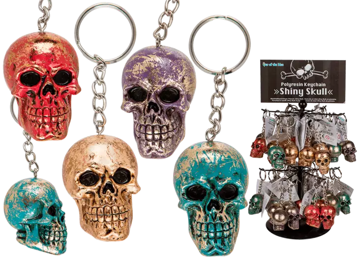 Pääkallo avaimenperä 5x3,5cm - Avaimenperät - PER70 - 1