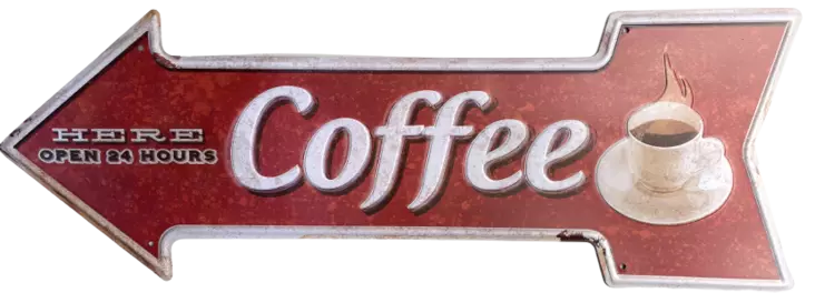 Peltikyltti Coffee 45x16cm - Taulut, kehykset - PELT220 - 1