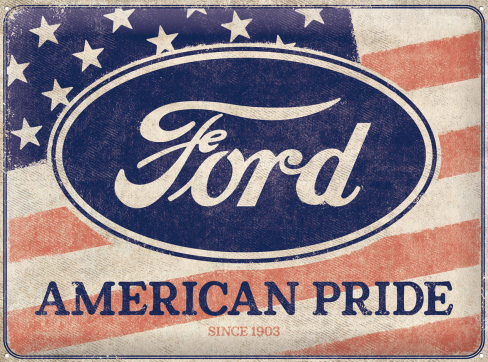 Peltikyltti FORD american pride 30x40cm - Taulut, kehykset - PELT390 - 1