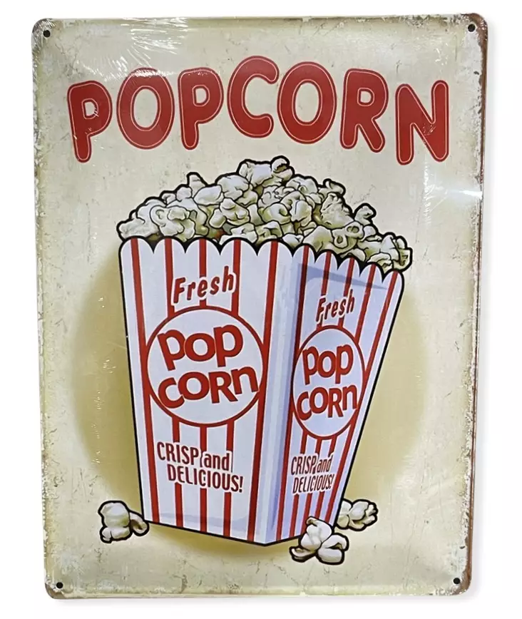 Peltikyltti Popcorn - Taulut, kehykset - PELT120 - 1