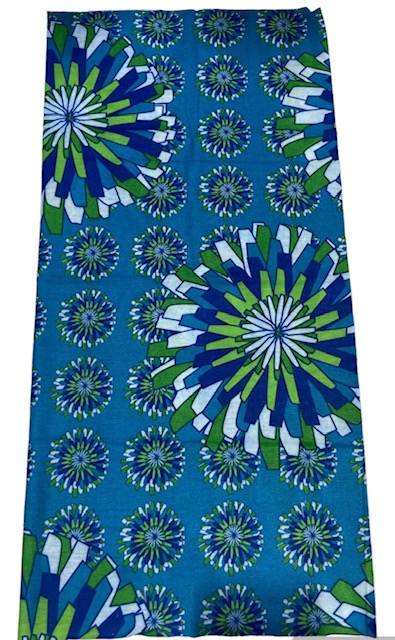 Putkihuivi, Aqua Flowers - Putkihuivit - B350 - 1