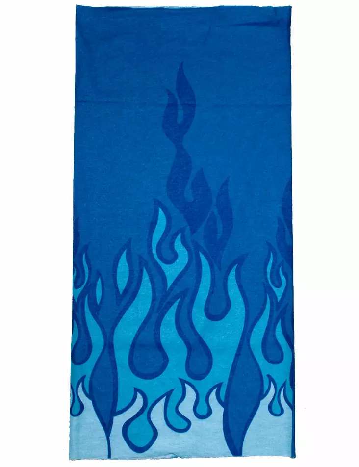 Putkihuivi, Sininen, liekit - Putkihuivit - B140 - 1