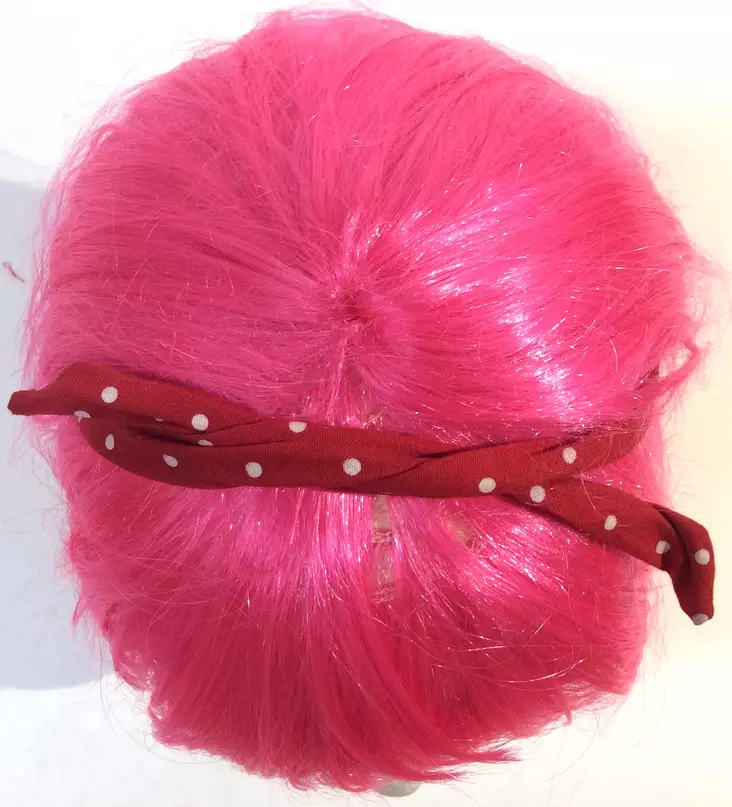 Rautalankahuivi, Polka Dot, punainen - Hiuskoristeet - HU380 - 1