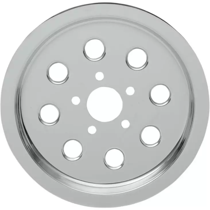 REAR BELT PULLEY COVER CHROME 65T - Rattaat ja hihnapyörät - 12010540 - 1