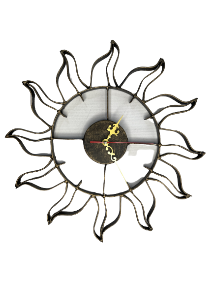 Seinäkello Aurinko kello rautaa 38cm - Kellot - KE170 - 1