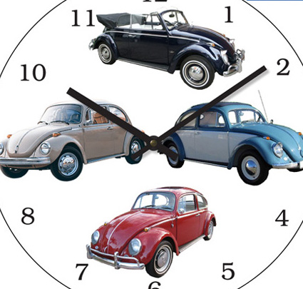 Seinäkello kupla VW 30-cm lasitaulu - Kellot - KE130 - 1