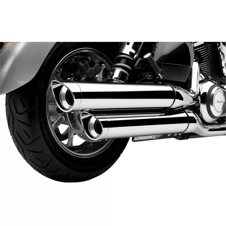 SLIP ON MUFFLERS FOR CRUISERS CHROME KAWASAKI - Pakoputket ja niiden osat - 18112230 - 1