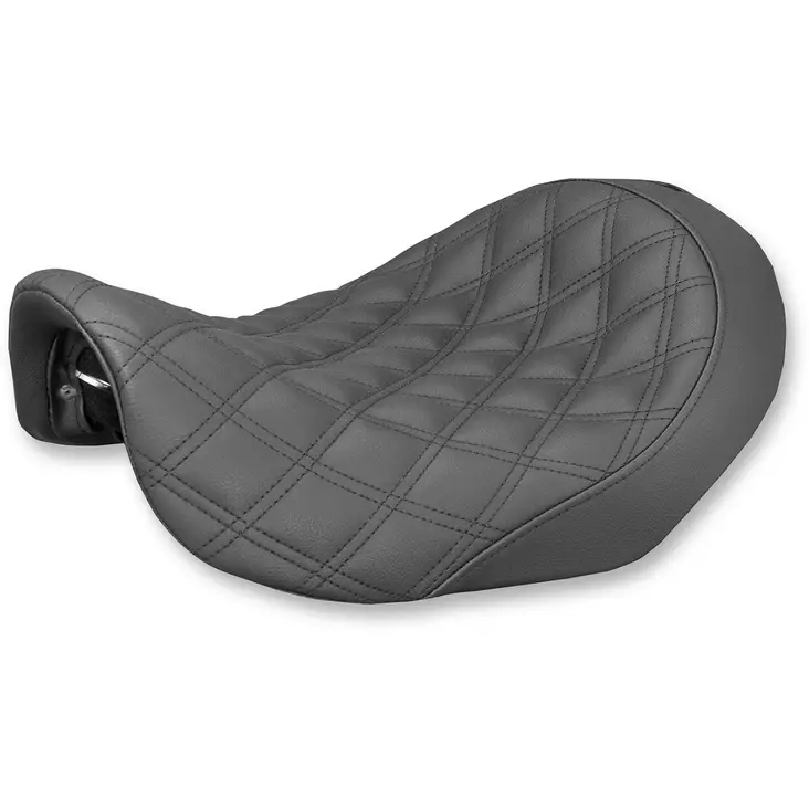 SOLO SEAT RENEGADE™ LS FRONT VINYL|SADDLEGEL™ PLAIN BLACK - Satulat ja satulanpäälliset - 08030550 - 1