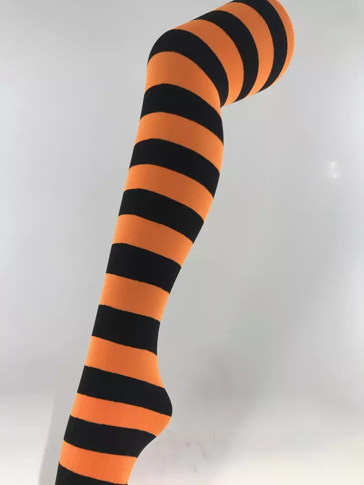 Sukkahousut, oranssiraita - Leggingsit - SU210 - 1