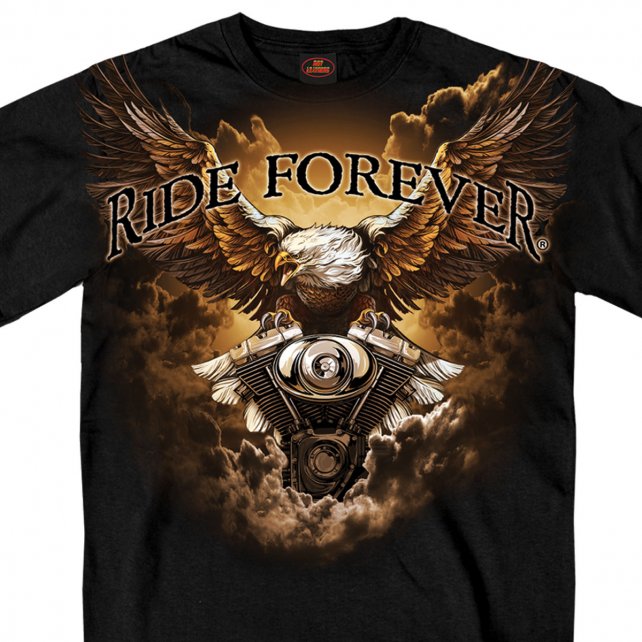 T-Paita, Hot Leathers, Storm Cloud Eagle - T-paidat - TP1140 - 1