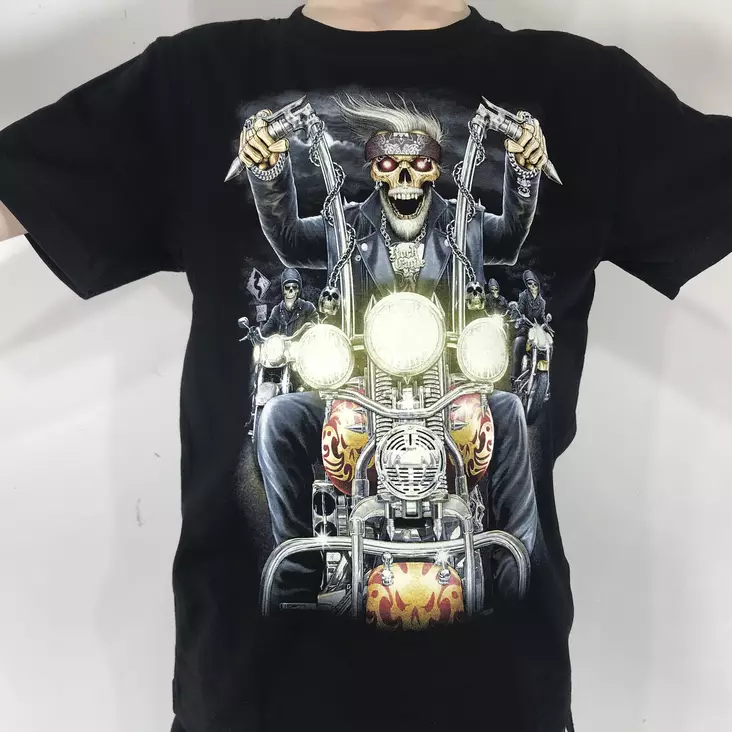 T-paita, Skeleton driver, Glow - T-paidat - KID470 - 1