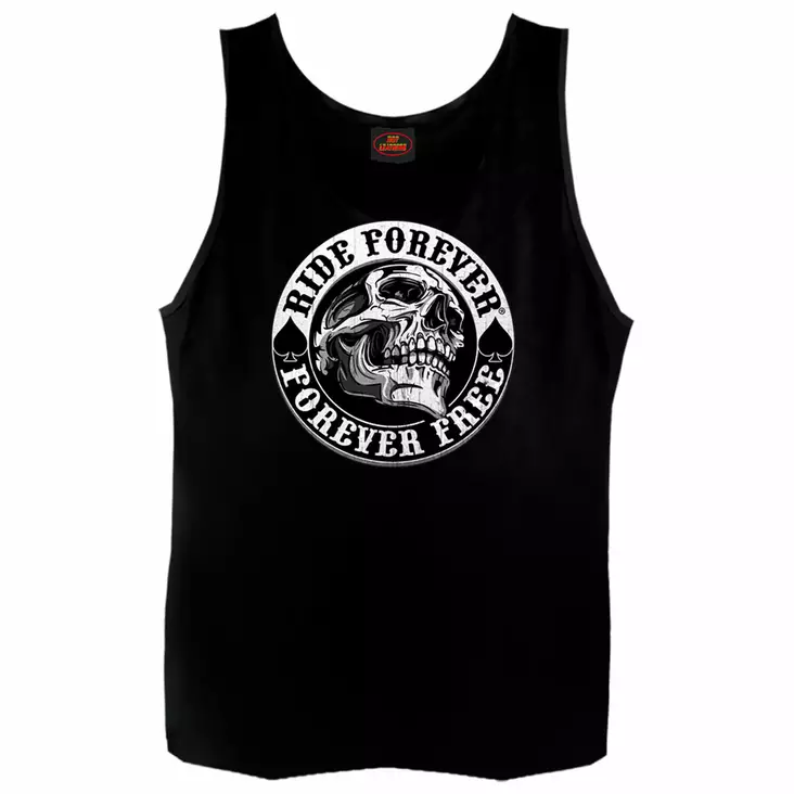 Tank Top, Hot Leathers, Spade Skull - Hihattomat paidat - TP1000 - 1