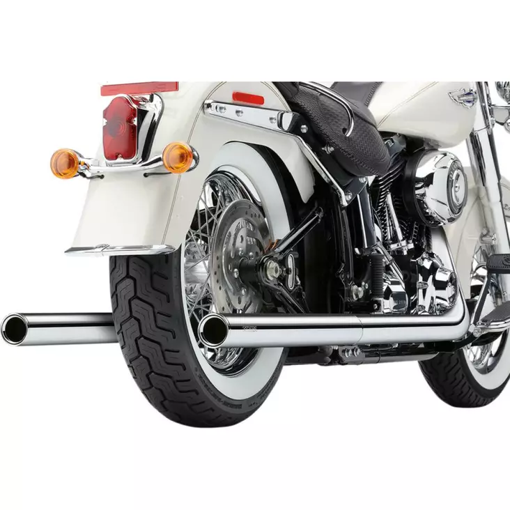 TRUE DUALS EXHAUST SYSTEM CHROME WITH BILLET TIPS - Pakoputket ja niiden osat - 18001750 - 1