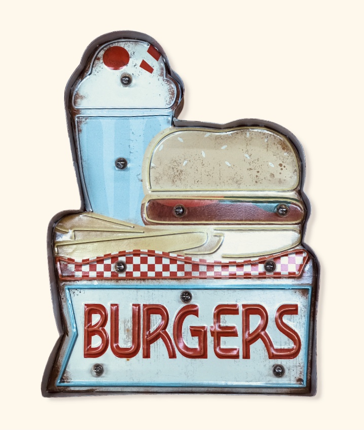 Valokyltti Burgers - Taulut, kehykset - PELT40 - 1