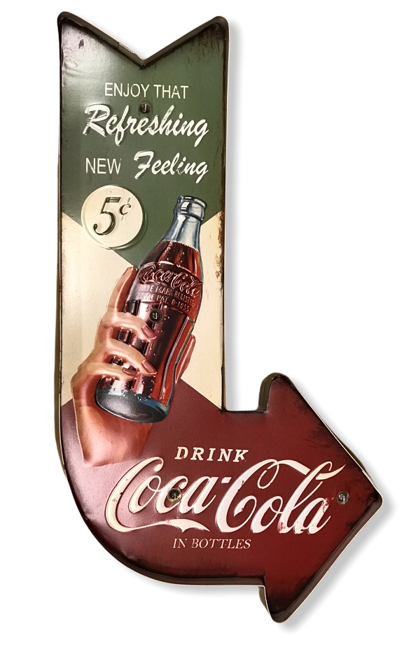 Valokyltti Coca Cola-nuoli - Taulut, kehykset - PELT30 - 1