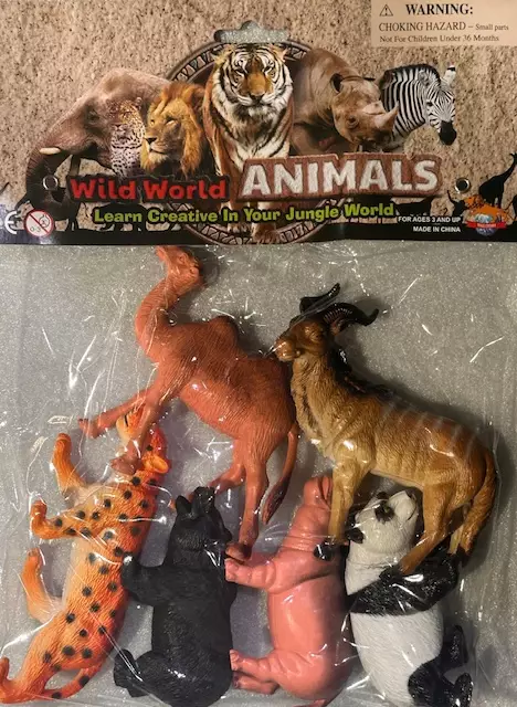 Villieläimiä, 6 erilaista eläintä - Lelut - LELU330 - 1