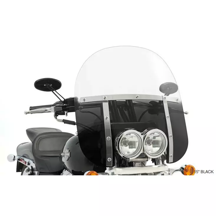 WINDSHIELD REPLACEMENT MEMPHIS FATS BOB DUAL 19" CLEAR - Tuulilasit ja etumaskit - 23130140 - 1