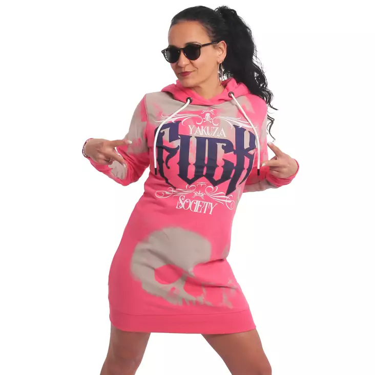 YAKUZA hupparimekko pink pitkähuppari - Hupparit - YA40 - 1