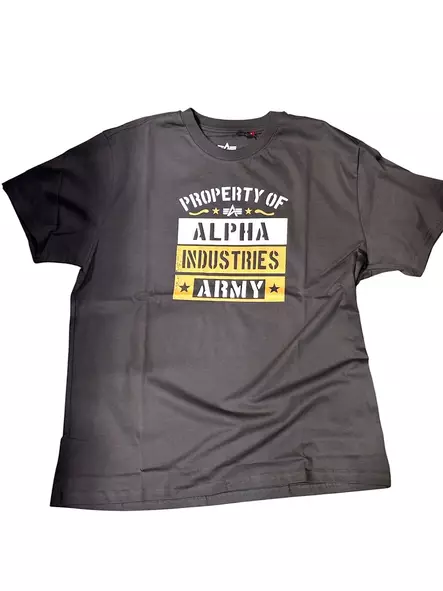 Alpha T-paita Army Vintage harmaa - Paidat - ALP141 - 1