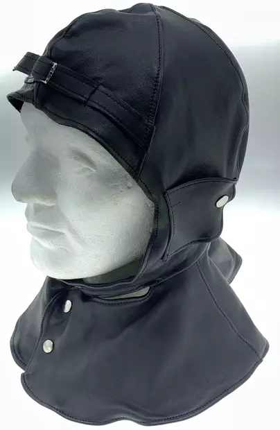 Lentäjänlakki musta nahka Made in Finlan - Karvalakit - LEN1 - 1