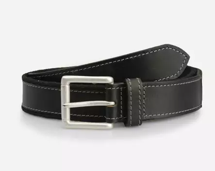 NAhkavyö musta canvas tausta 40-mm - Nahkavyöt - KV191 - 1