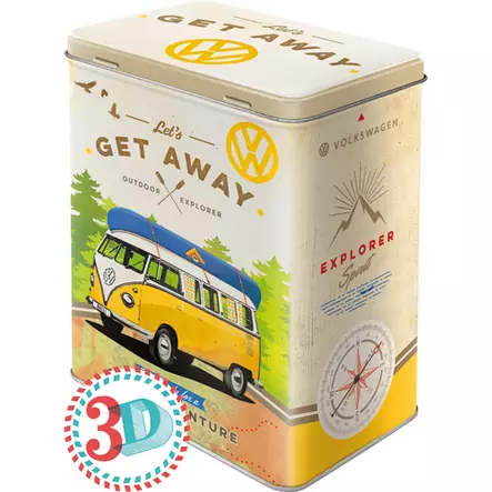 Peltipurkki VW Bulli Let's Get Away - Säilytys - PELT311 - 1