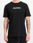 Alpha T-paita pystypainatus takana musta - T-paidat - ALP121 - 5