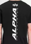 Alpha T-paita pystypainatus takana musta - T-paidat - ALP121 - 2