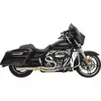 EXHAUST SYSTEM ROAD RAGE III 4 " MEGAPHONE 2-INTO-1 SHORT BRUSHED STAINLESS STEEL - Pakoputket ja niiden osat - 18002201 - 1