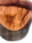 Flatcap ruskea beiget viivat - Flat Capit - LC601 - 6