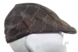 Flatcap ruskea beiget viivat - Flat Capit - LC601 - 4