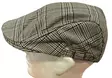 Flatcap vaalea ruskea ruudukko - Flat Capit - LC681 - 2