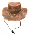 Hattu, Cowboy hattu, ruskea nahka - Hatut - HAT141 - 5